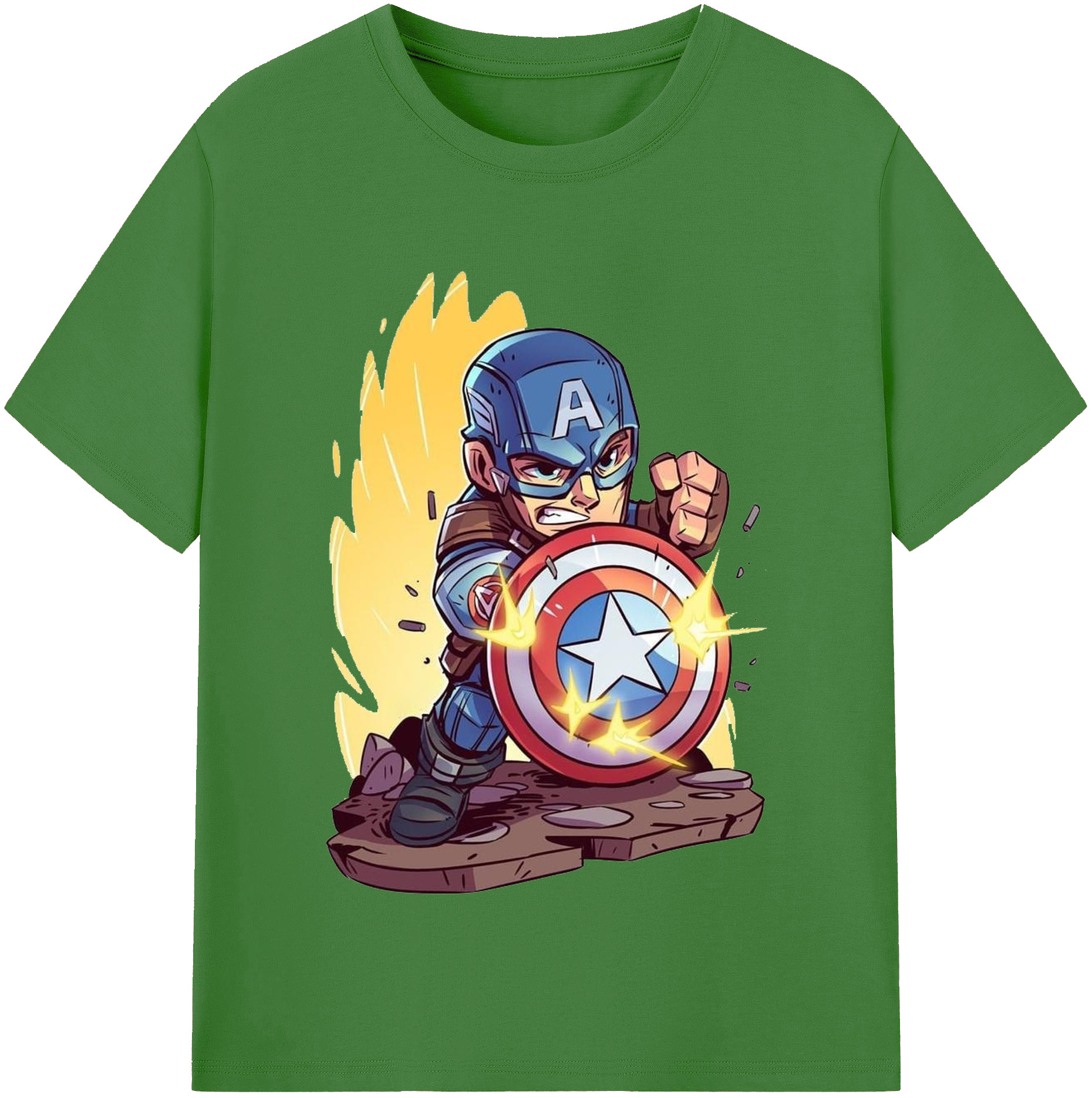（画像用） アベンジャーズ The Avengers レディースカジュアルプリントTシャツ（綿100％）